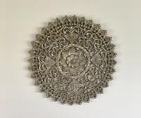 Houten Mandala | Greywash | Medium ∅ 90cm | - thumbnail