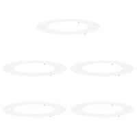 VidaXL Geschikt voor platte boomringen 5 pcs wit ø50 / 80 cm staal - thumbnail