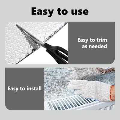 VidaXL Radiatorfolie zilver 10 x 1 m polyetheen