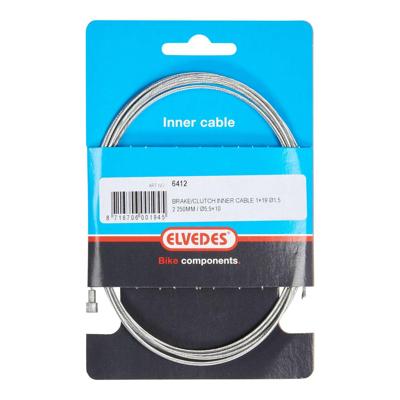 Elvedes rem binnenkabel 2250 mm draads/verzinkt ø1,5mm v-nippel (op kaart)