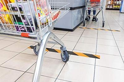 Durable 1726130 Bodemmarkeringsband Duraline Strong 2 Colours Signaalgeel, Zwart 1 stuk(s) (l x b x h) 30 m x 50 mm x 15 mm