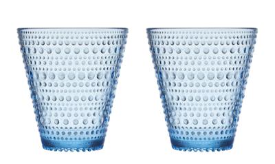 Iittala Kastehelmi Waterglas 0,30 cl aqua, per 2