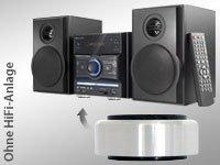 Audio Dynavox Dynavox aluminium voeten 4 delig zilver 50mm