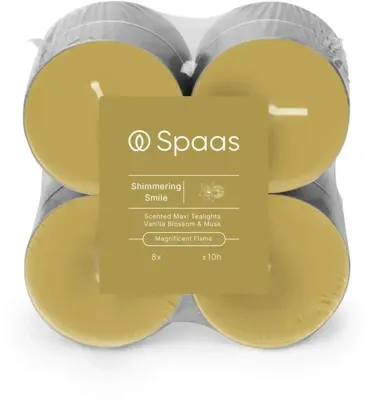 Maxi Geurtheelichten 10u x8 Shimmering Smile Spaas - Spaas