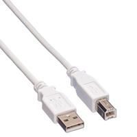 VALUE USB 2.0 Kabel, type A-B, Type A-B, wit, 4,5 m - thumbnail