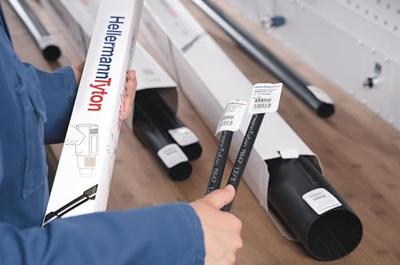 HellermannTyton 323-20630 Krimpkous met lijm Zwart 63 mm 19 mm Krimpverhouding:4:1 1 m