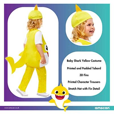 Baby Shark Kostuum Peuter Geel