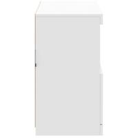 Dressoir met LED-verlichting 81x37x67 cm wit - thumbnail