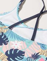 Playshoes badpak Bloemen Blauw-146-152 - thumbnail