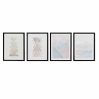 Schilderij DKD Home Decor Berg (30 x 3 x 40 cm) (4 Stuks) - thumbnail