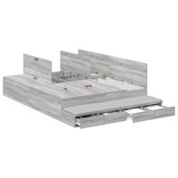 Opbergbedframe Grijs sonoma 236.5 x 160 x 31.5 cm Bewerkt hout - thumbnail