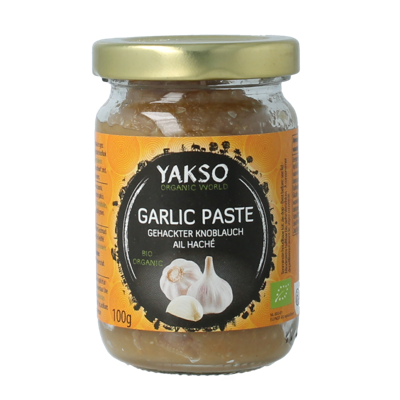 Gehakte knoflook bio 100 Gram