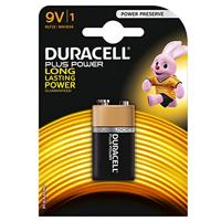 Duracell Plus 6LR61 9V Block-batterij alkali-mangaan 9V 1 st. - thumbnail