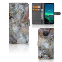 Nokia 1.4 | Bookcase | Marmer Grijs - thumbnail