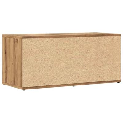 Tv-meubel 80x34x35,5 cm bewerkt hout artisanaal eikenkleur