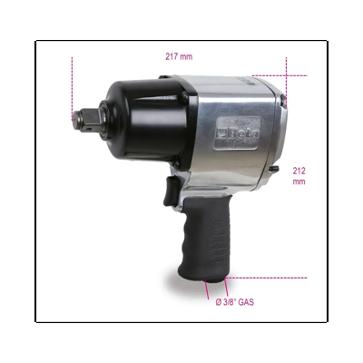 Beta 1928DA Slagmoersleutel | 3/4 Inch | Omschakelbaar | 1695 Nm - 019280022