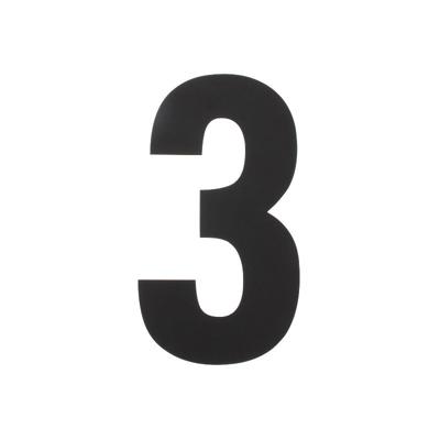 HUISNR 3 XL HGT 30 CM RVS/M.ZW HUISNR 3 XL HGT 30 CM RVS/M.ZW