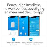 NETGEAR Orbi WiFi 6 Mesh System (RBK352), 2 stuks, AX1800 WiFi 6 router, nieuwe generatie tot 1,8 Gbit/s, betrouwbare dekking van 200 m², compatibel met alle internetboxen - thumbnail