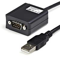 StarTech.com 1.8m USB naar Seriële RS422 & 485 DB9 Kabel met USB DB9 M Connector Mannelijke naar Vrouwelijke Plug Zwart - thumbnail