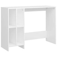 VidaXL Bureau 102,5x35x75 cm bewerkt hout wit - thumbnail