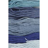 Creativ Company Borduurgaren, dikte 1 mm, blauw harmonie, 6 bol/ 1 doos - thumbnail