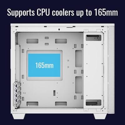 Aerocool stormfront mini mini tower behuizing (wit | 2x usb-a | 1x usb-c | window)