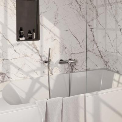 Brauer Chrome Edition Opbouw Baddouche Thermostaatkraan - Wandhouder - Staaf - Doucheslang - Handdouche - Chroom