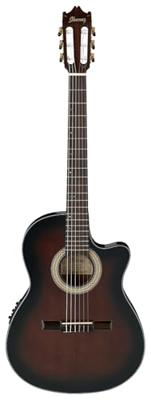 Ibanez GA35TCE Dark Violin Sunburst High Gloss elektrisch-akoestische klassieke gitaar
