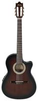 Ibanez GA35TCE Dark Violin Sunburst High Gloss elektrisch-akoestische klassieke gitaar - thumbnail