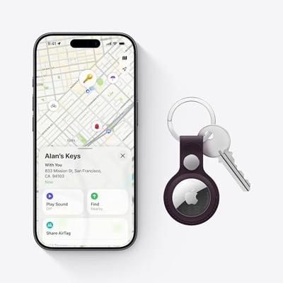 Apple AirTag (2. Generation) Wit-zilver 1 stuk(s)