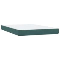 Boxspring met matras fluweel donkergroen 160x210 cm - thumbnail
