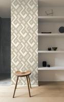 Dutch Wallcoverings Asperia - Fabric Geo - Creme/Goud - thumbnail