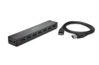 Kensington USB 3.0 7-Poorten Hub, Overdrachtsnelheden Tot 5 Gbps - 3 Ampsère Om Smartphones En Tablets Snel Op Te Laden, Plug & Play-Installatie, Compatible Met HP, Dell, Windows, Macbook, K39123EU - thumbnail
