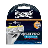 Wilkinson Wilkinson Quattro Titanium Precision Scheermesjes (4st.) - thumbnail
