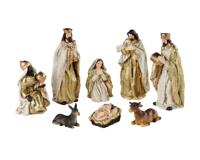Kerstgroep poly l5b4h12.5 cm mlt 8st KSD - Ksd - thumbnail