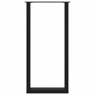 Bartafelpoten 2 st U-vormig 50x(100-101) cm staal zwart