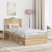 Bedframe Sonoma Eiken 75 x 190 cm Massief grenenhout - thumbnail