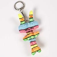 Creativ Company stoffen dieren sleutelhanger, 5st. - thumbnail