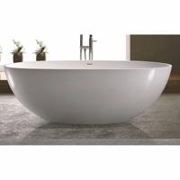 Vrijstaand Bad Luca Sanitair Vasca 180x93x56 cm Solid Surface Mat Wit Luca Sanitair - thumbnail