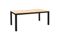 Arashi dining tafel 169x90cm aluminium black teak Yoi - Yoi - thumbnail