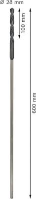 Bosch Accessoires Bekisting- en installatieboren, SDS-plus 14 x 600 mm 1st - 2608597405 Bosch Accessoires Bekisting- en installatieboren, SDS-plus 14 x 600 mm 1st - 2608597405