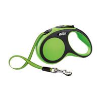 Flexi New COMFORT Hond Intrekbare riem Zwart, Groen 5 m - thumbnail