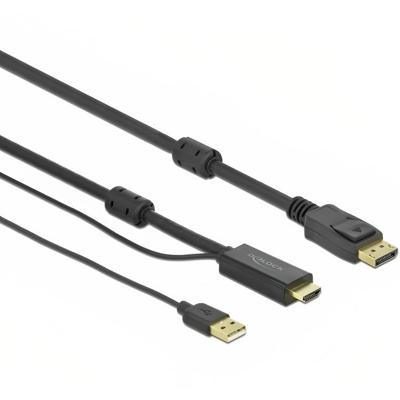 Delock 85963 HDMI naar DisplayPort kabel 4K 30 Hz 1 m