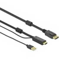 Delock 85963 HDMI naar DisplayPort kabel 4K 30 Hz 1 m - thumbnail
