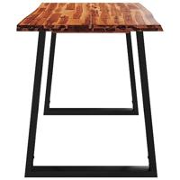Eettafel met natuurlijke rand 110x70x75 cm massief acaciahout - thumbnail