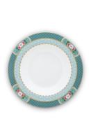 Pip Studio Diep Bord Blushing Birds Blauw ø 21 cm - thumbnail