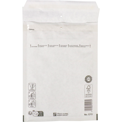 100 Luchtkussenenveloppen C/13 150x220mm wit Filmar Classic