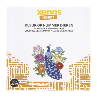 Kleurboek op nummer dieren - 20x20 cm Kleurboek op nummer dieren - 20x20 cm
