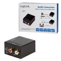 LogiLink CA0101 CA0101 Toslink / Cinch / Jackplug Audio Adapter Zwart - thumbnail