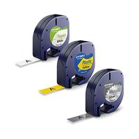 Labeltape dymo letratag 12mm assorti 3 stuks - thumbnail